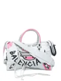 Balenciaga Pre-Owned 2010-2020 City Graffiti shoulder bag - White