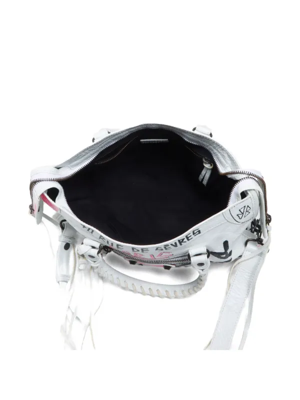 【最短翌日着・関税送料込】 BALENCIAGA shoulder bag GRAFFITI Balenciaga Hourglass Graffiti XS Black Shoulder Bag | eBay