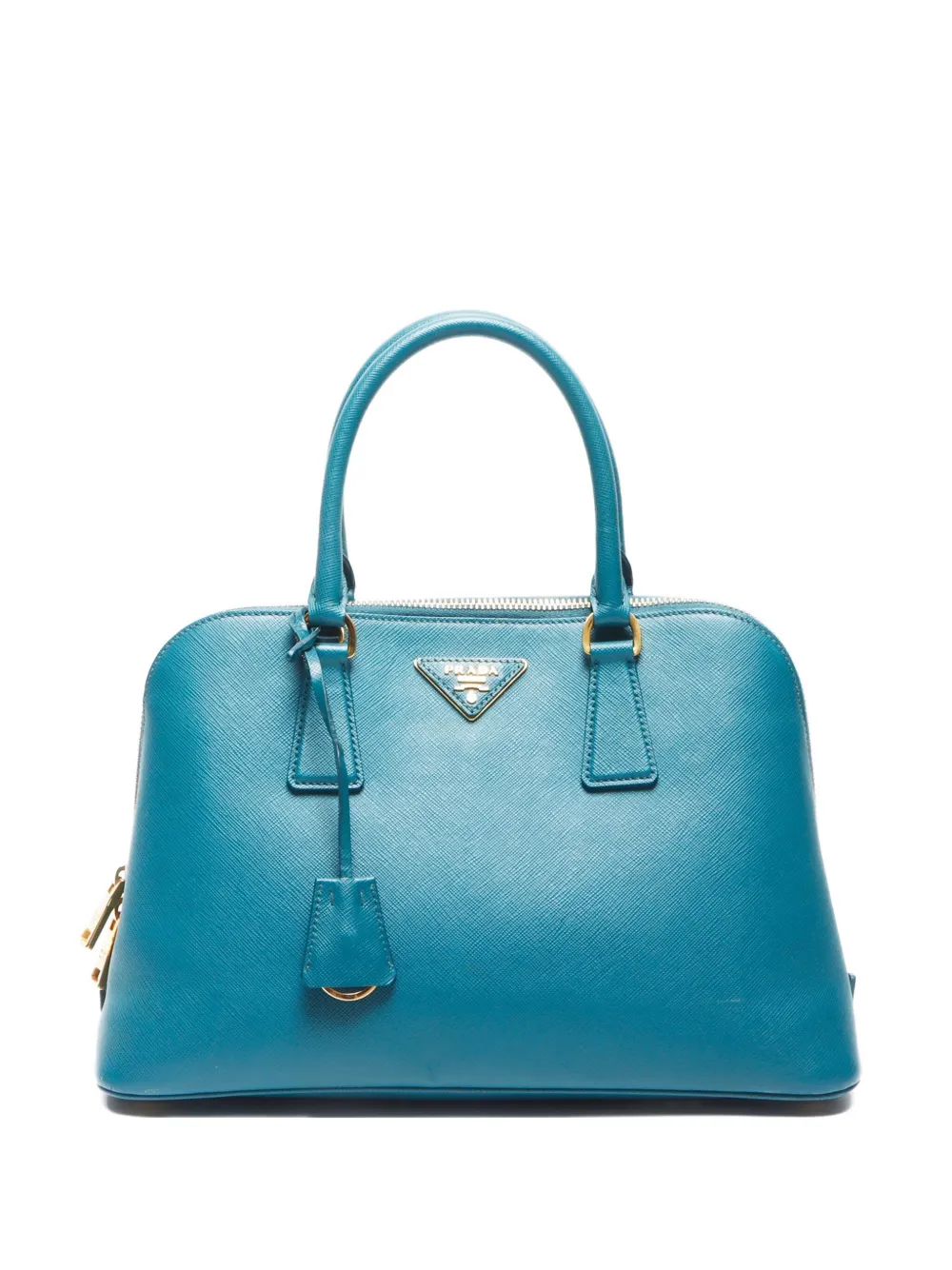 Prada Pre-Owned 2012-2013 triangle-logo two-way tote bag | Green | Image 1