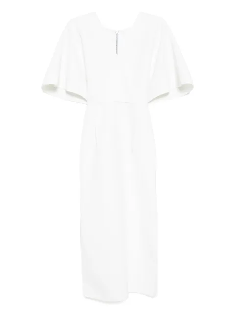 Maticevski v-neck short sleeves midi dress