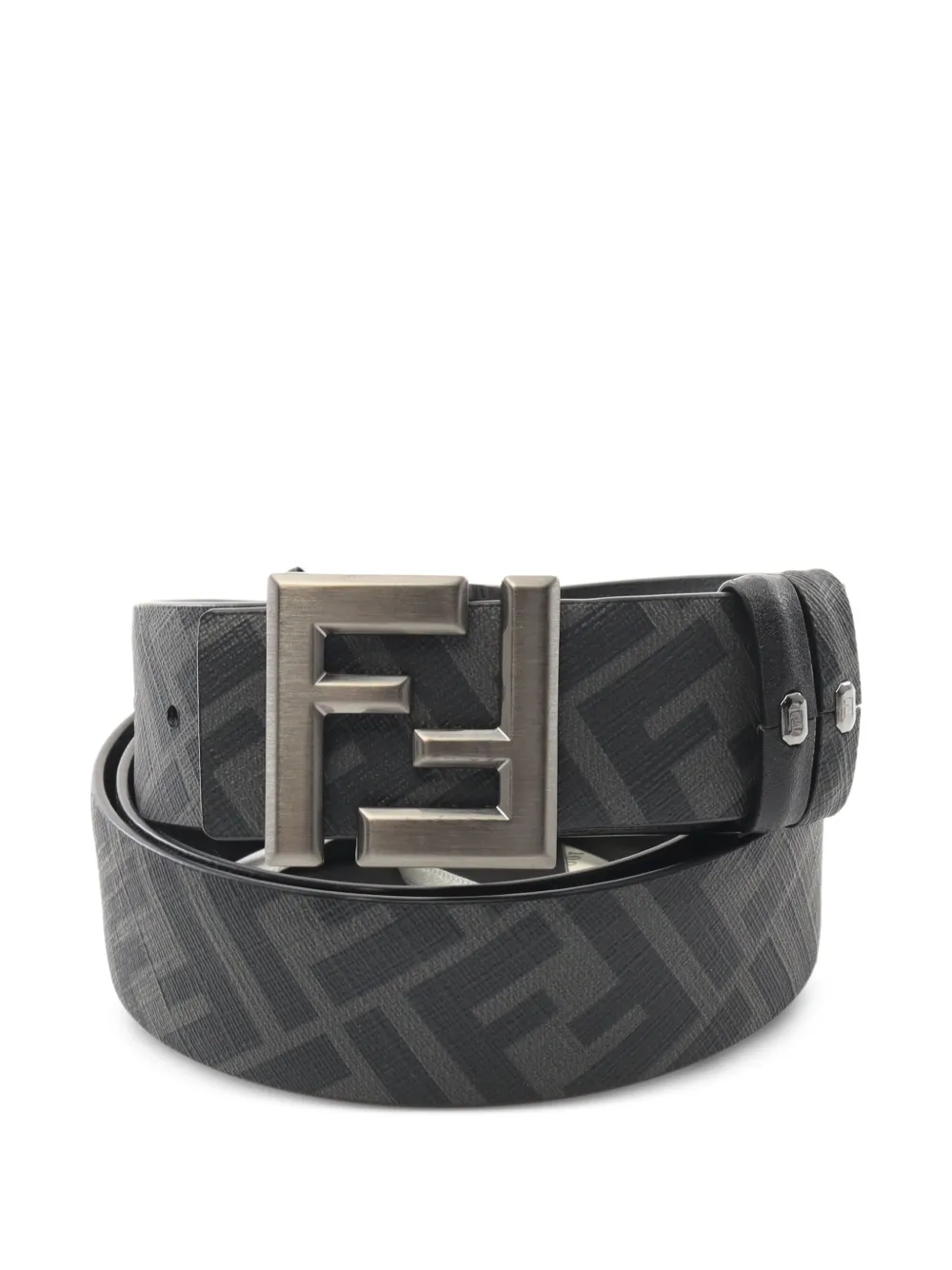 Fendi Pre-Owned 20s モノグラム リバーシブル ベルト - グレー Fendi Pre-Owned 20s モノグラム リバーシブル ベルト - グレー