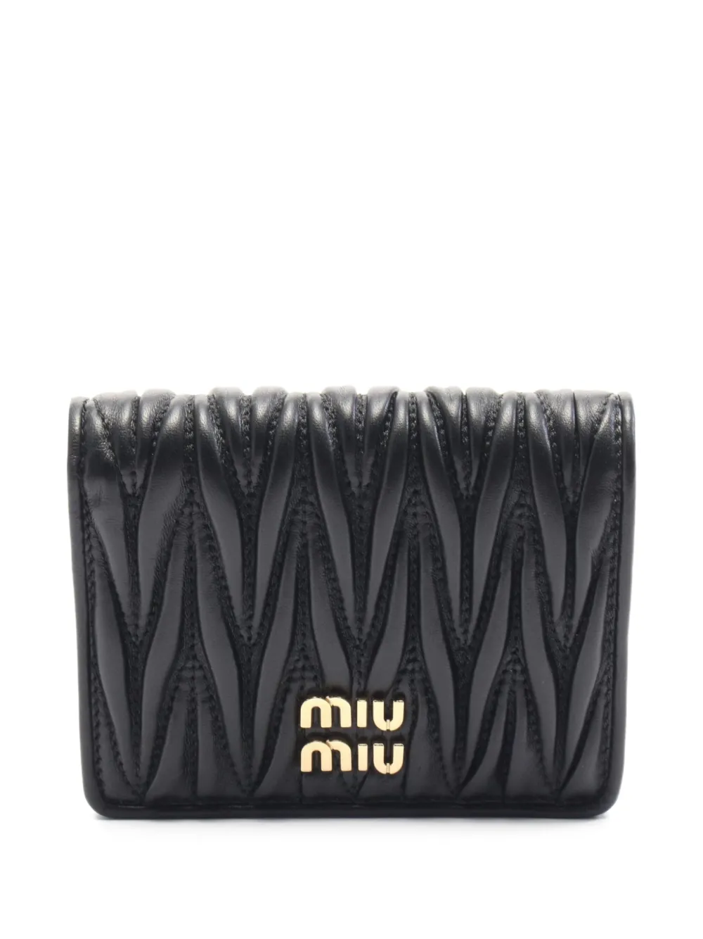 Miu Miu Pre-Owned cartera de piel capitonada 2020 | negro | Image 1
