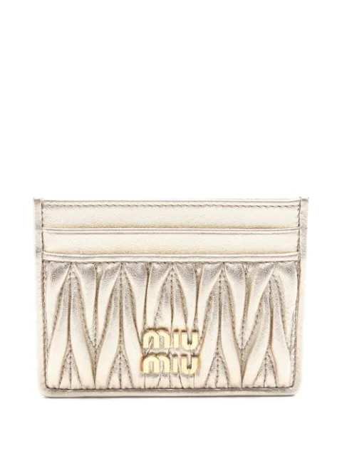 Miu Miu Pre-Owned 2020s Matelasse cardholder 