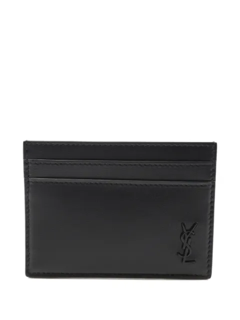 Saint Laurent Pre-Owned 20s Tiny Cassandre YSL logo-plaque cardholder