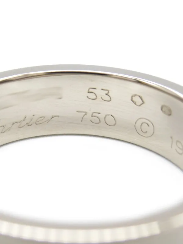 Cartier 2010s 18K White Gold Love Ring Silver FARFETCH PH