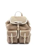 Prada Pre-Owned 10's logo-jacquard backpack - Neutrals