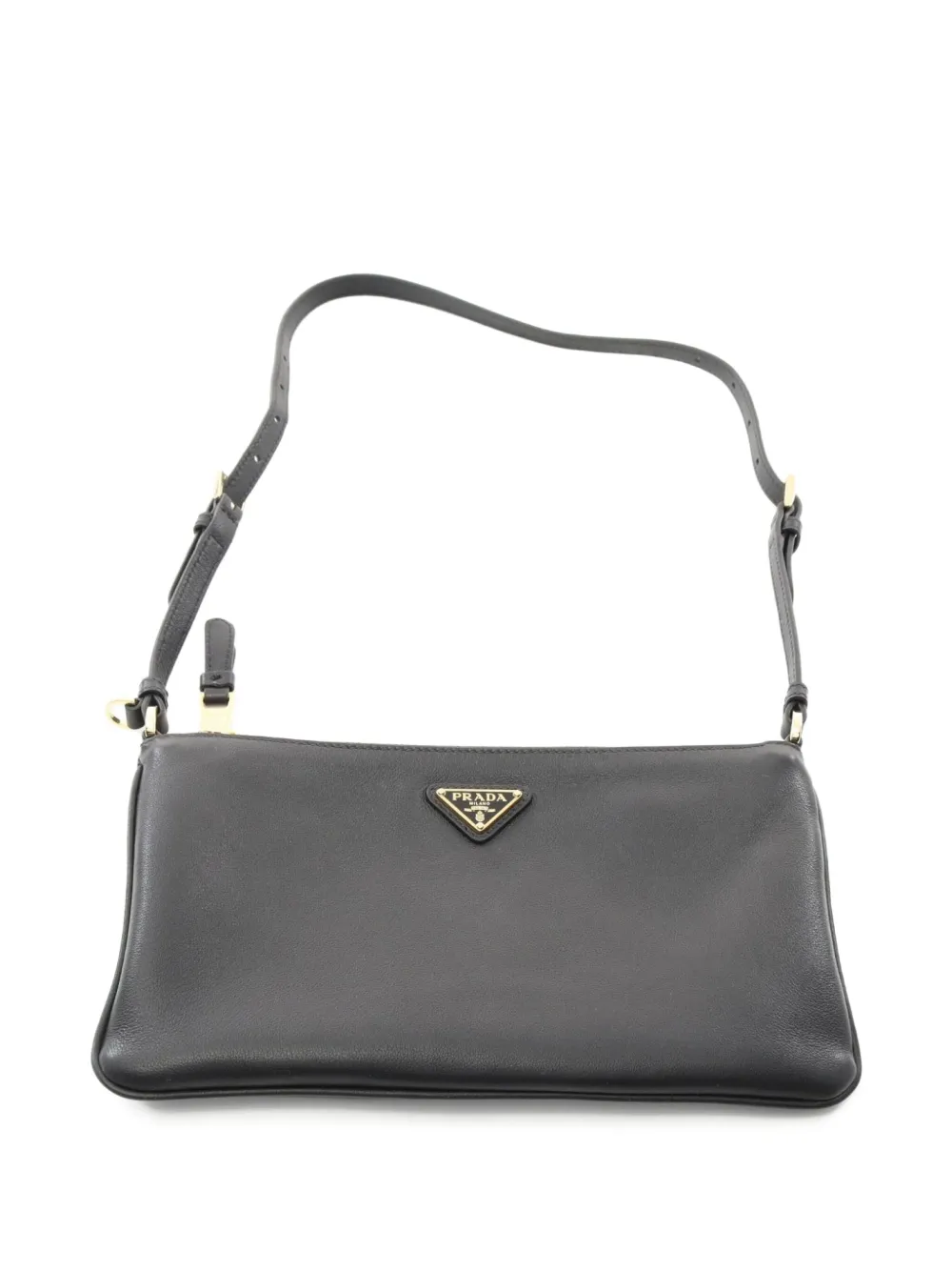 2020 Logo-Plaque Leather Bag
