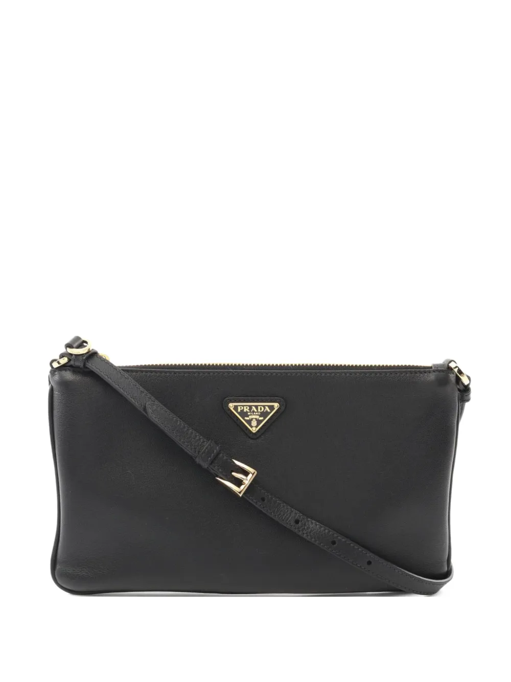 Prada Pre-Owned 2020 logo-plaque leather bag | Black | Image 1