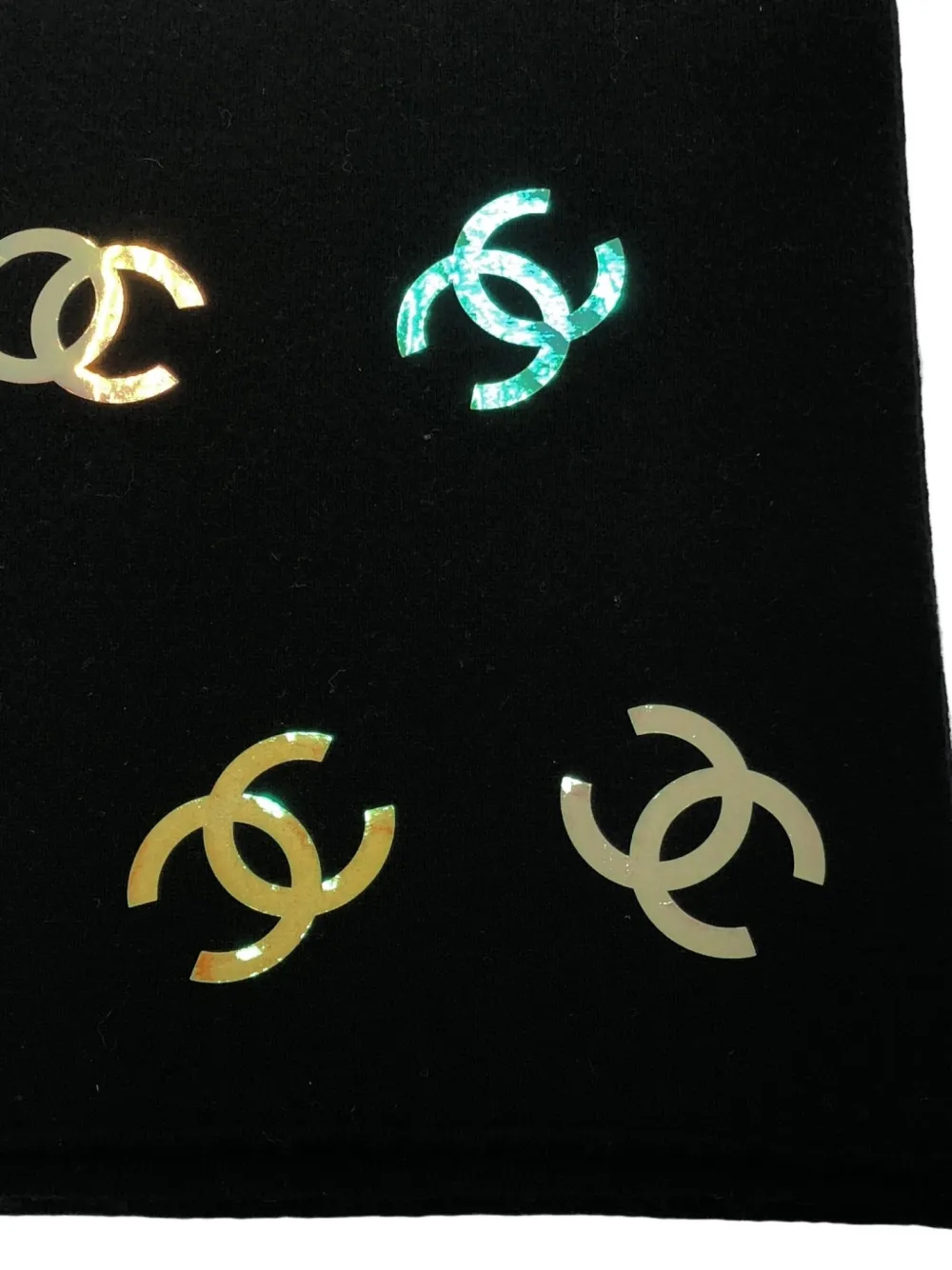 CHANEL Pre-Owned 10s Coco Mark interlocking CC logo scarf | Image 2