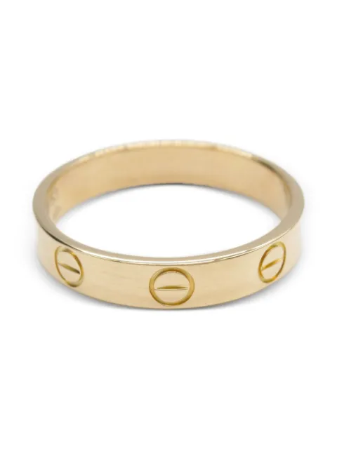 Cartier 2010s 18K rose gold mini Love ring