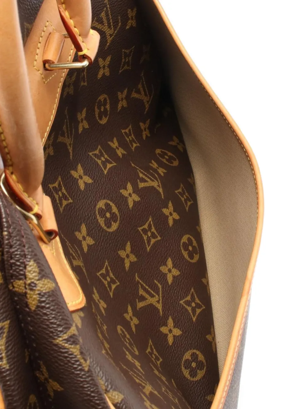 Pre-owned Louis Vuitton 1992 Deauville Monogram Handbag In Brown