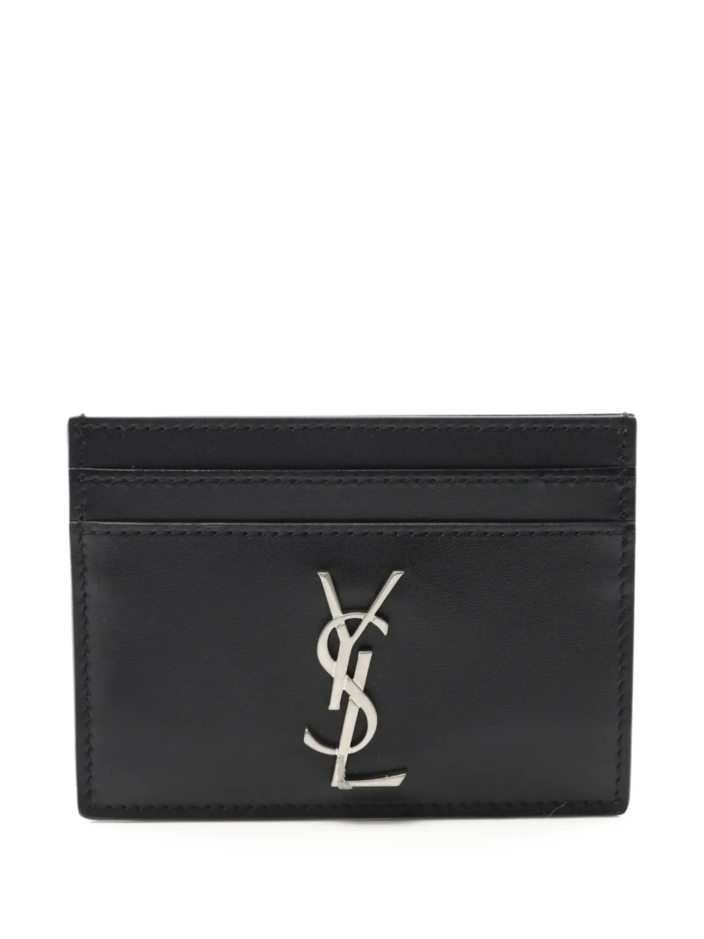 Saint Laurent Pre-Owned 2020s Cassandre leather cardholder | Black | Image 1