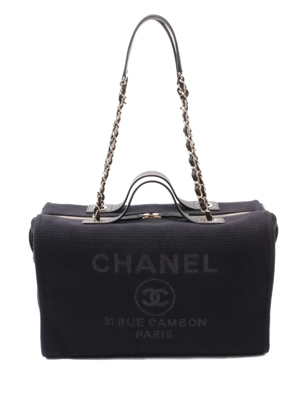 CHANEL Pre-Owned 2010s ドーヴィル ショルダーバッグ - ブルー CHANEL Pre-Owned 2010s ドーヴィル ショルダーバッグ - ブルー
