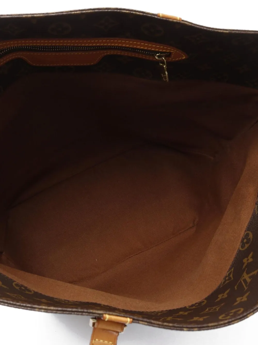 Pre-owned Louis Vuitton 1997 Monogram Canvas Tote Bag In Brown