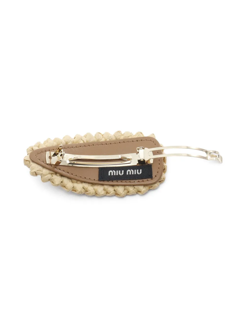 Miu Miu Pre-Owned horquilla para el pelo de rafia 2020 | Image 2