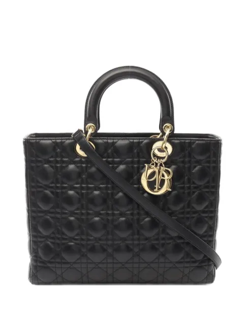 Christian Dior Pre-Owned 2010s large Lady Dior two-way handbag