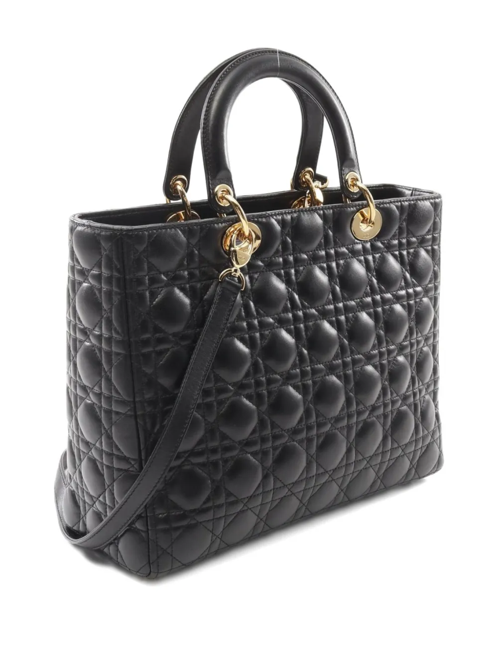 Christian Dior Pre-Owned 2010s large Lady Dior two-way handbag | Pre-Owned | Image 2