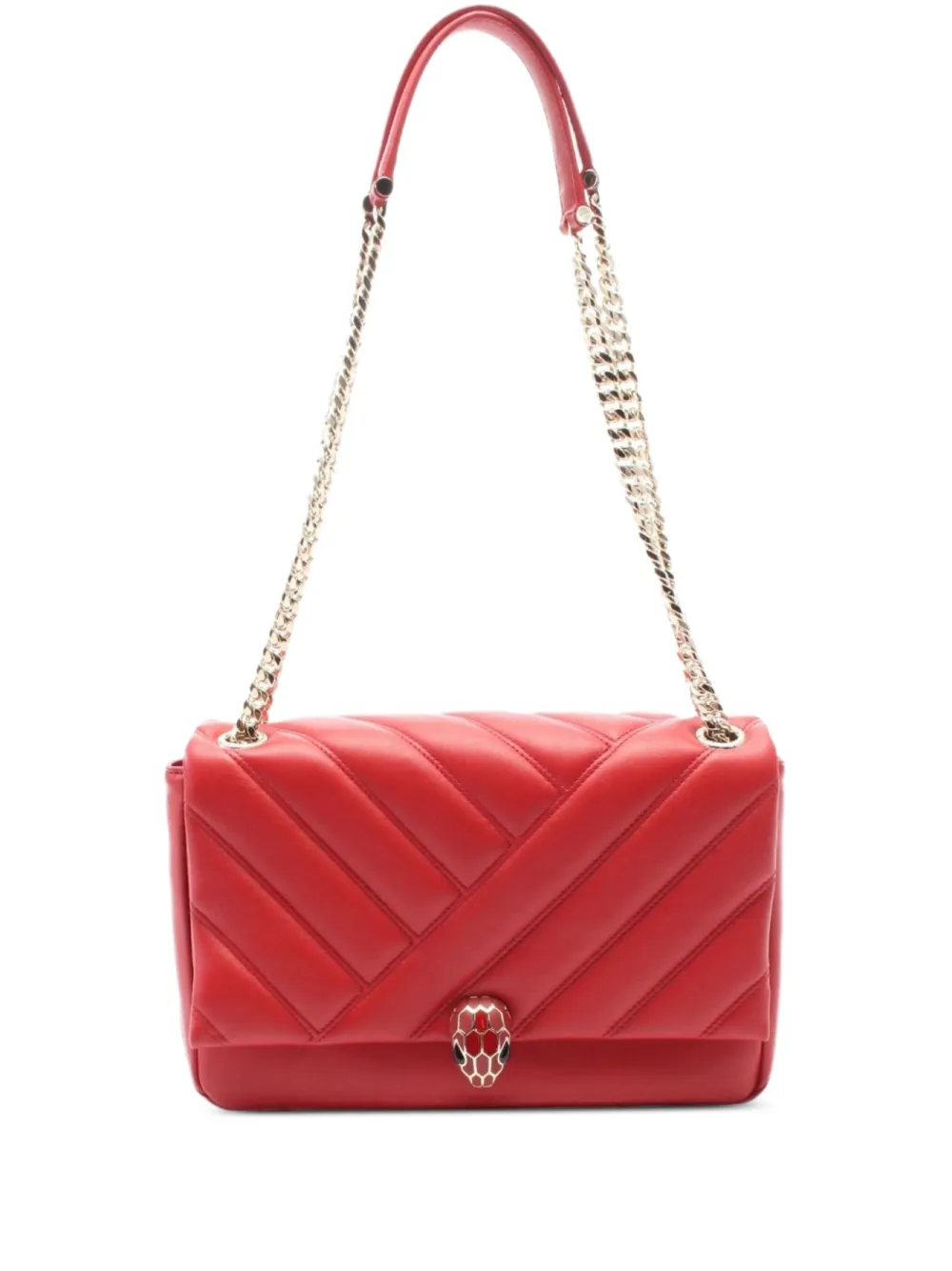 Pre-owned Bvlgari 2010s Serpenti Cabochon Shoulder Bag