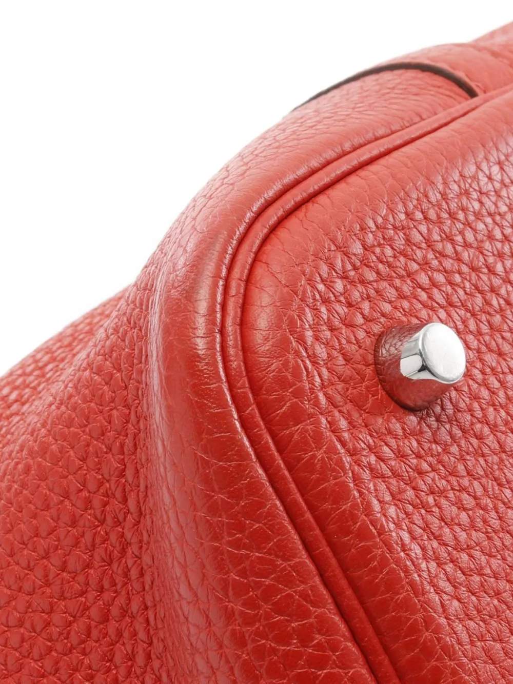 Pre-owned Hermes 2015 Picotin Lock Mm Handbag In Red