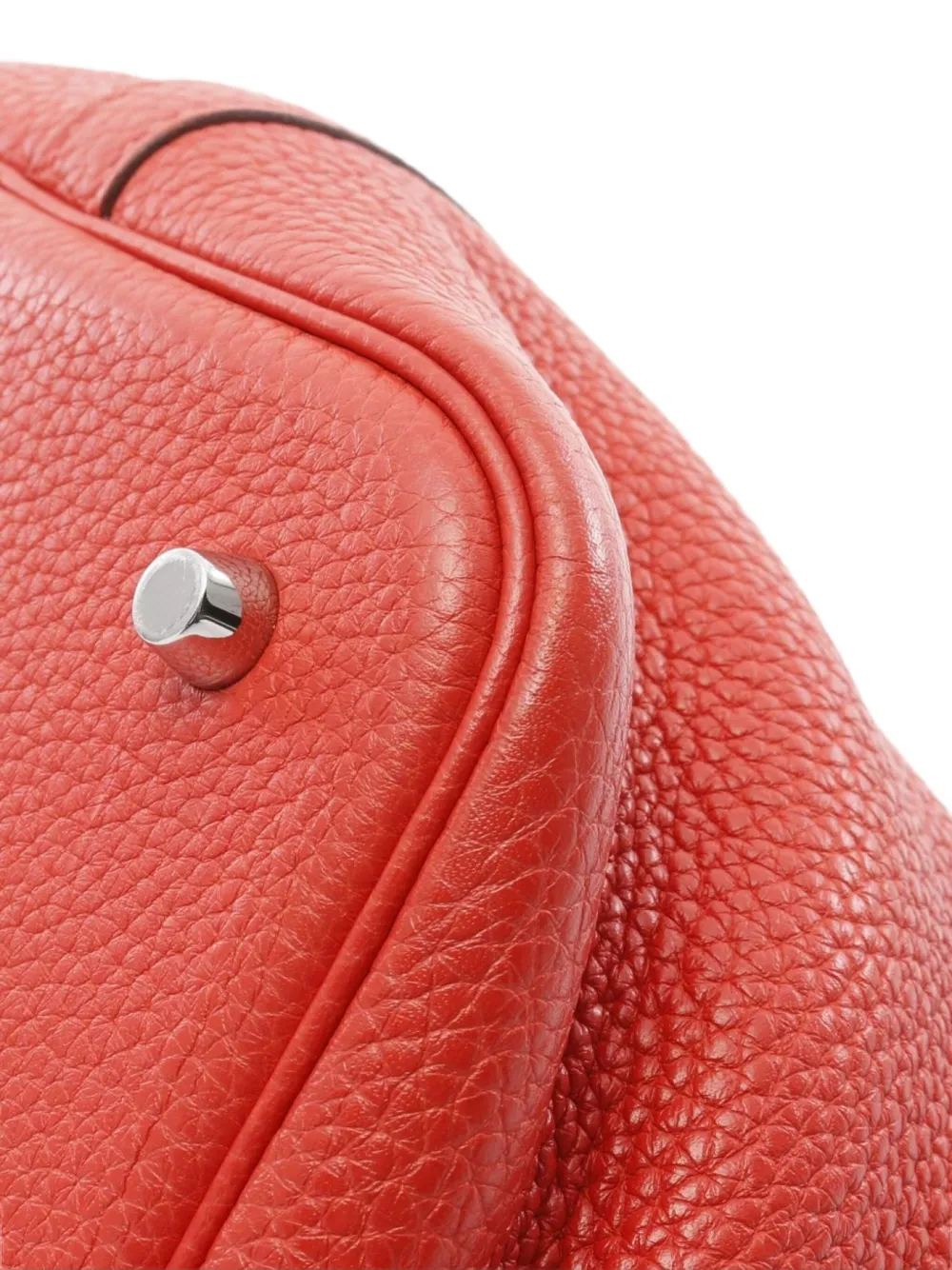 Pre-owned Hermes 2015 Picotin Lock Mm Handbag In Red