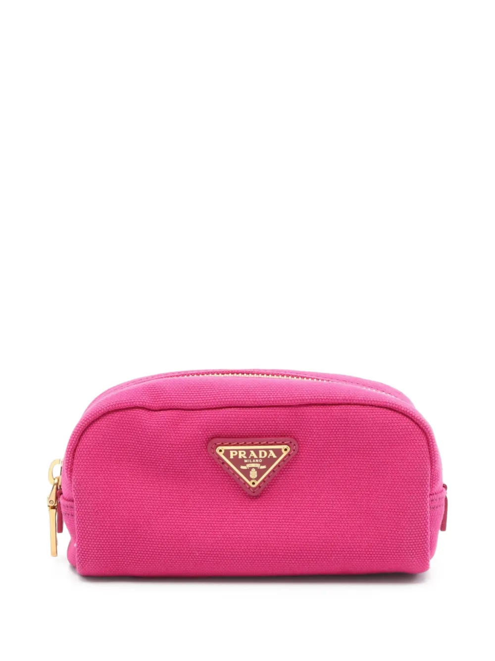 Pre-owned Prada 2010s Canapa Makeup Bag