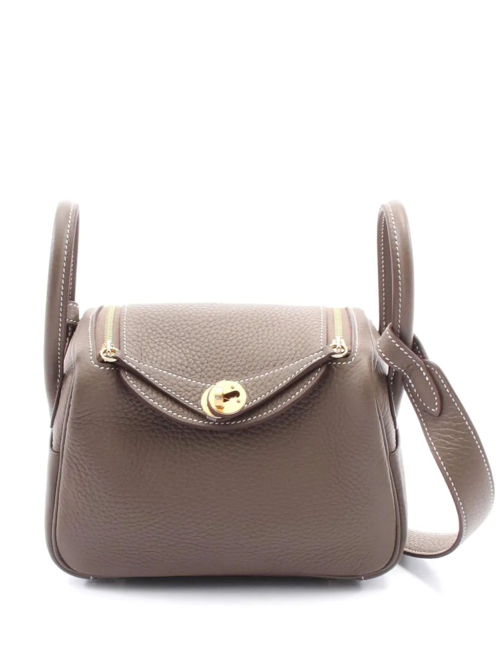 Hermès Pre-Owned 2024 リンディ ミニ ハンドバッグ | ブラウン | Image 1
