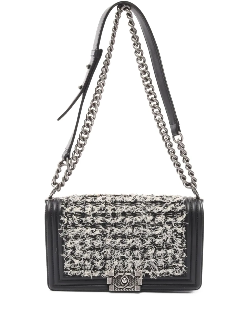CHANEL Pre-Owned 2016-2017 ボーイ シャネル ショルダーバッグ - ブラック CHANEL Pre-Owned 2016-2017 ボーイ シャネル ショルダーバッグ - ブラック