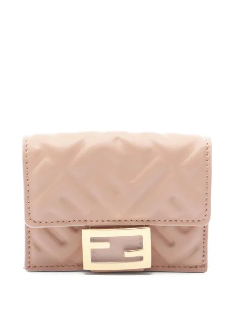 Fendi Pre-Owned 2020s logo-embossed leather wallet
