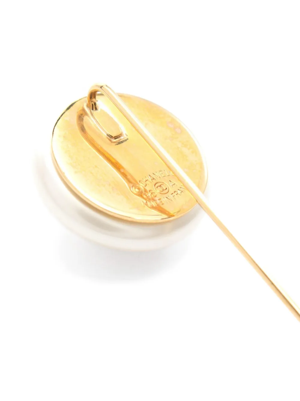 Pre-owned Chanel 1986-1988 Coco Mark Pin Brooch