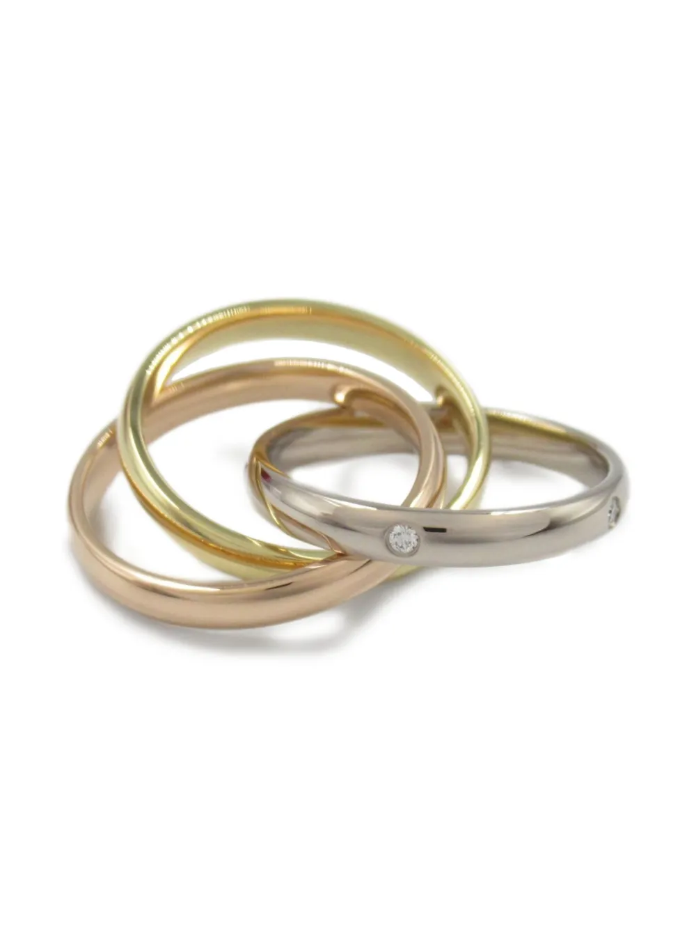 Cartier 2010s 18K gold Trinity diamond ring | Image 2