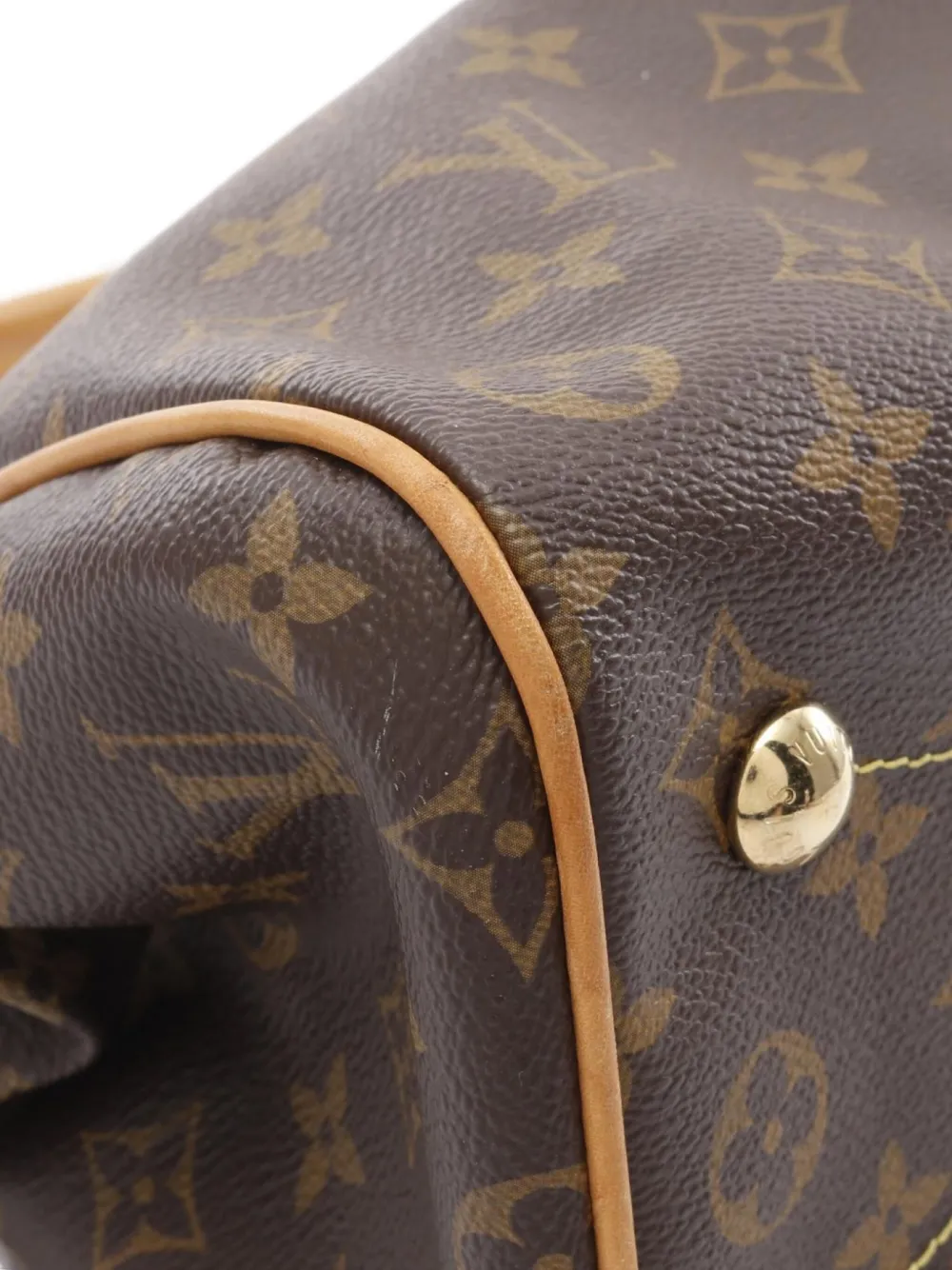 Pre-owned Louis Vuitton 2008 Tivoli Pm Monogram Canvas Pleated Tote Bag