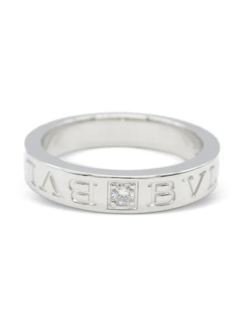 Bvlgari Pre-Owned 2010s 18K white gold B.Zero1 diamond ring