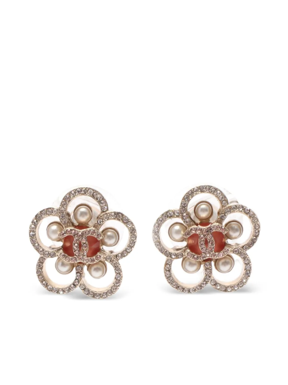 CHANEL Pre-Owned boucles d'oreilles Coco Mark (1986-1988) | or | Image 1