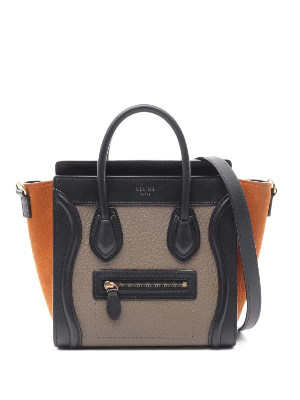 Céline Pre-Owned 2010s ラゲージ 2way ハンドバッグ ナノ - ブラック Céline Pre-Owned 2010s ラゲージ 2way ハンドバッグ ナノ - ブラック