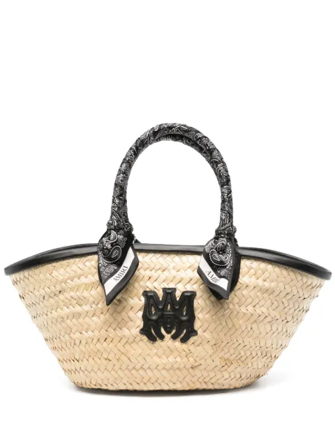 AMIRI MA raffia tote bag