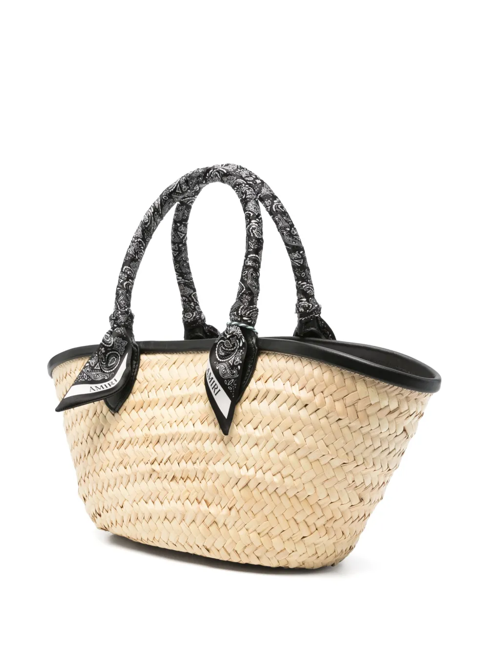 AMIRI MA raffia shopper Beige