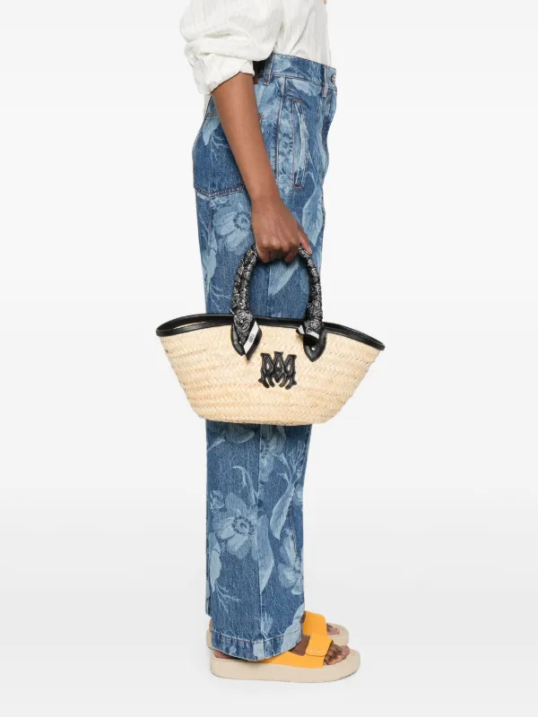 AMIRI MA ラフィア ハンドバッグ | ニュートラル | FARFETCH JP