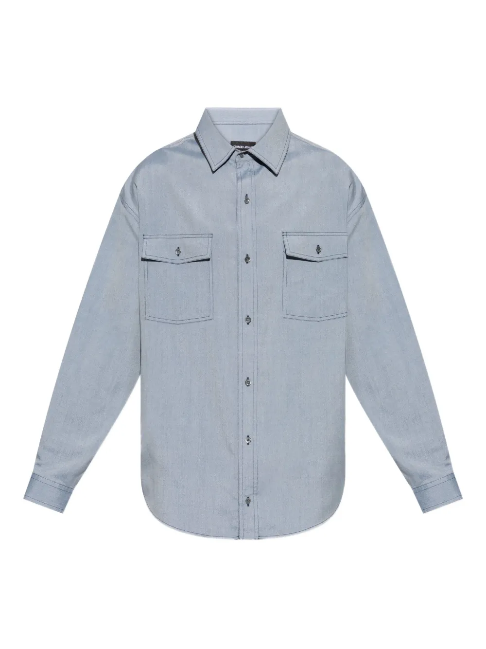 Giorgio Armani camisa con botones | azul | Image 1
