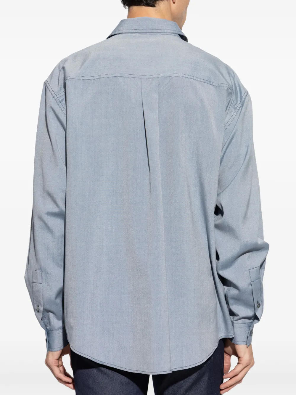 Giorgio Armani Button-up overhemd Blauw