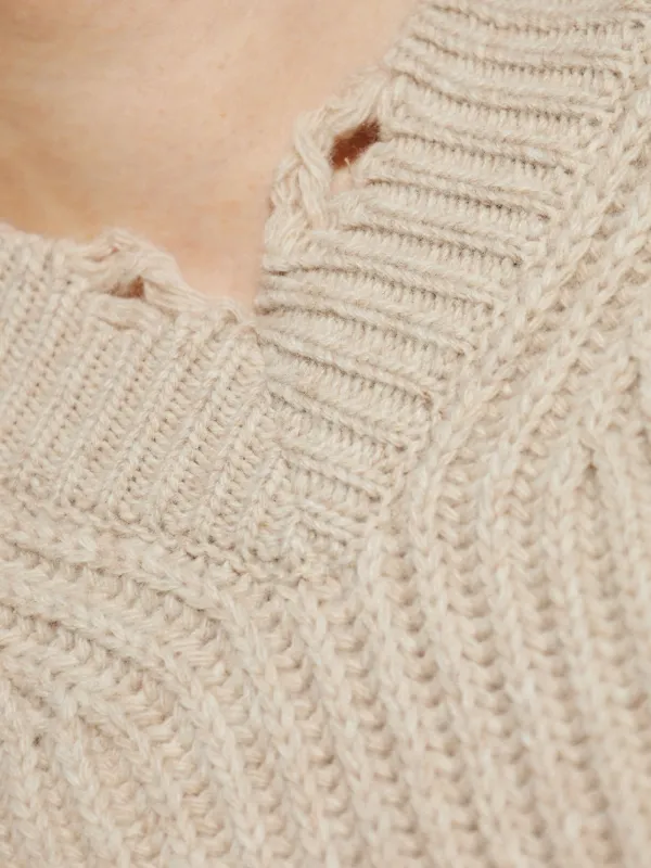 ニット/セーター MM6 - MM6 Maison Margiela 22aw DISTRESSED KNIT MM6 Maison Margiela Women's Distressed Knit Jumper in Poison