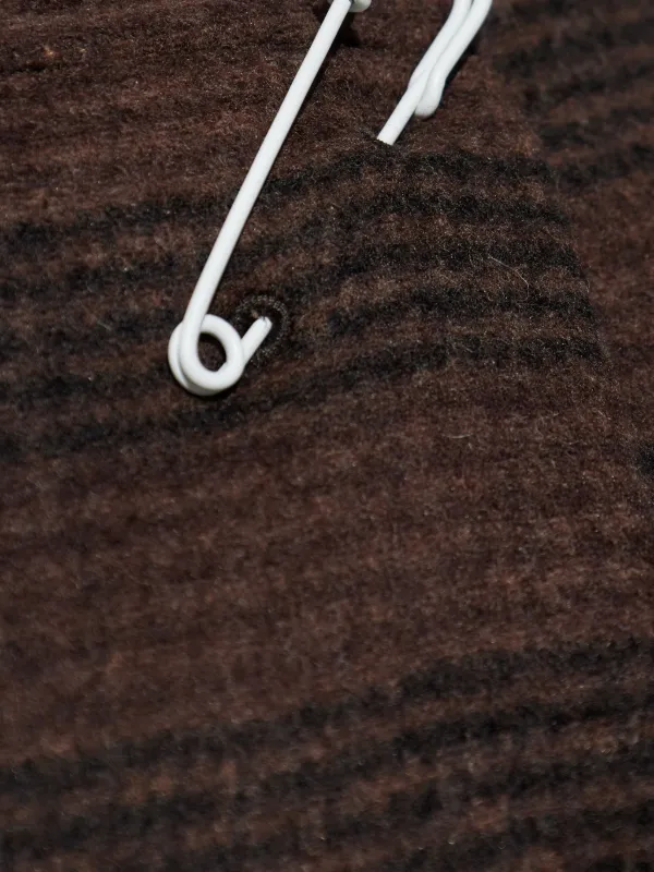 MM6 Maison Margiela ストライプ ミニスカート | ブラウン | FARFETCH JP