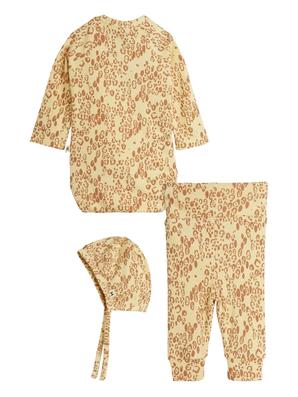 Mini Rodini leopard-print babygrow set | Babygrow Sets | Image 2