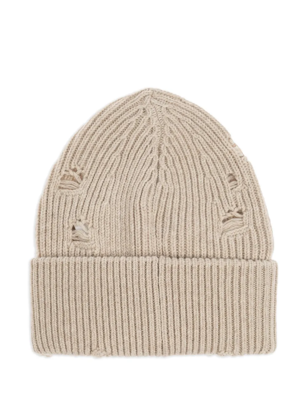 MM6 Maison Margiela ribbed beanie - Beige