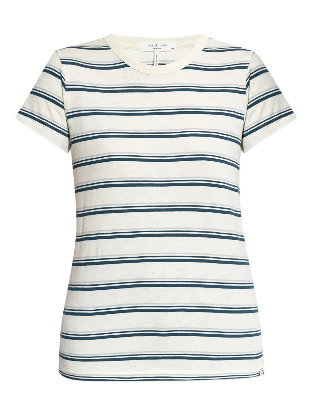 rag & bone playera con cuello redondo y motivo de rayas | blanco | Image 1