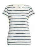rag & bone striped crew-neck T-shirt - White