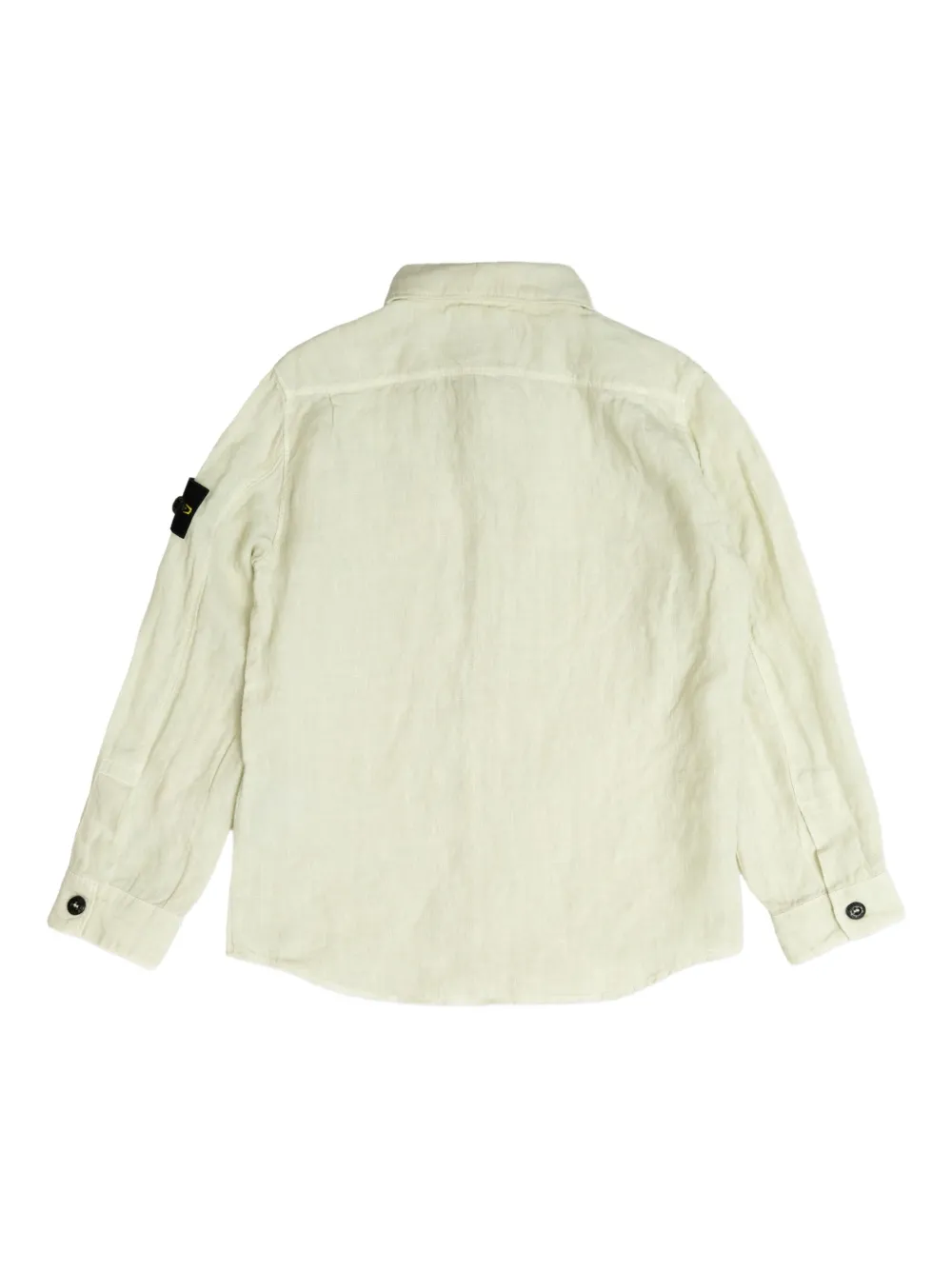 Stone Island Junior Leinenhemd mit Kompass-Patch | Hemden | Image 2