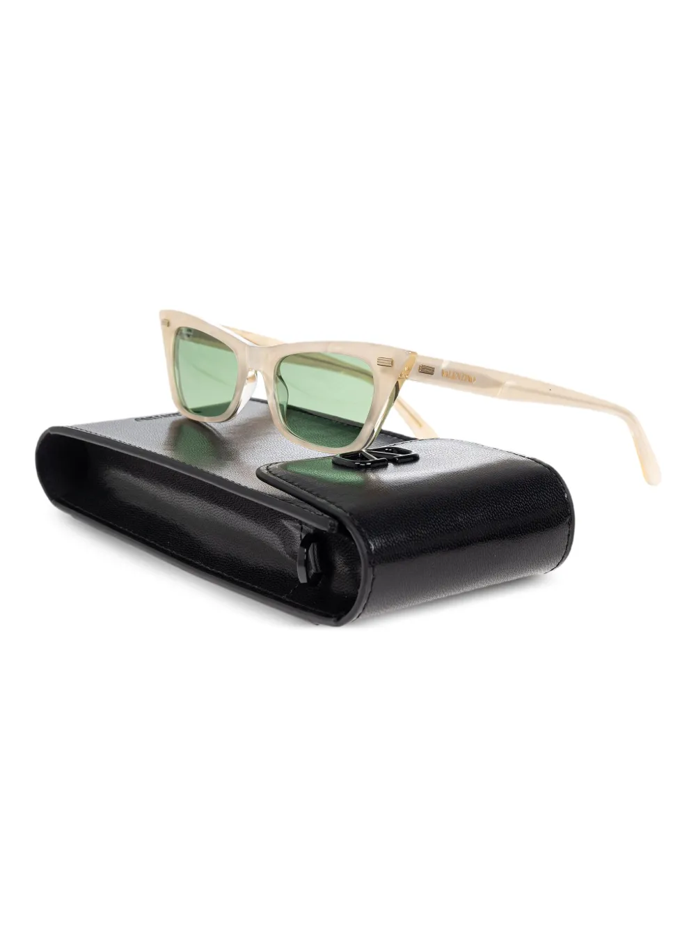 VALENTINO GARAVANI EYEWEAR Zonnebril met cat-eye montuur Beige