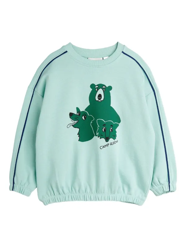 Mini Rodini ベア グラフィック スウェットシャツ | ブルー | FARFETCH JP