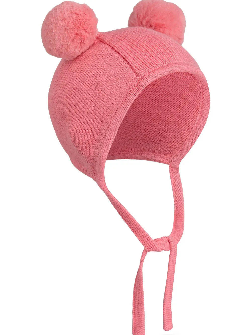 Mini Rodini Muts met pompons Roze