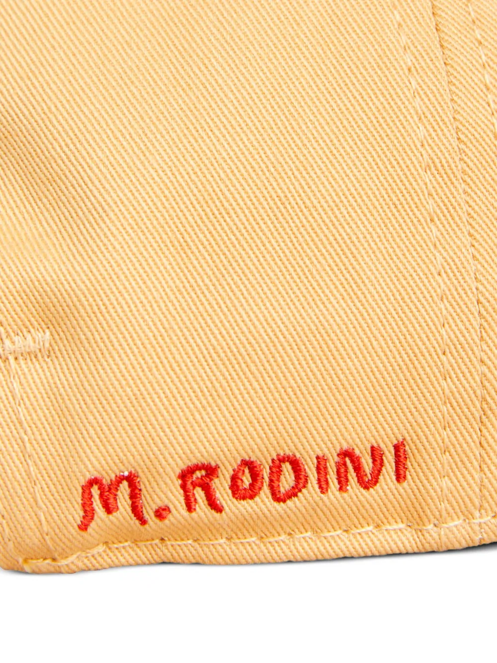 Mini Rodini Honkbalpet met borduurwerk Beige